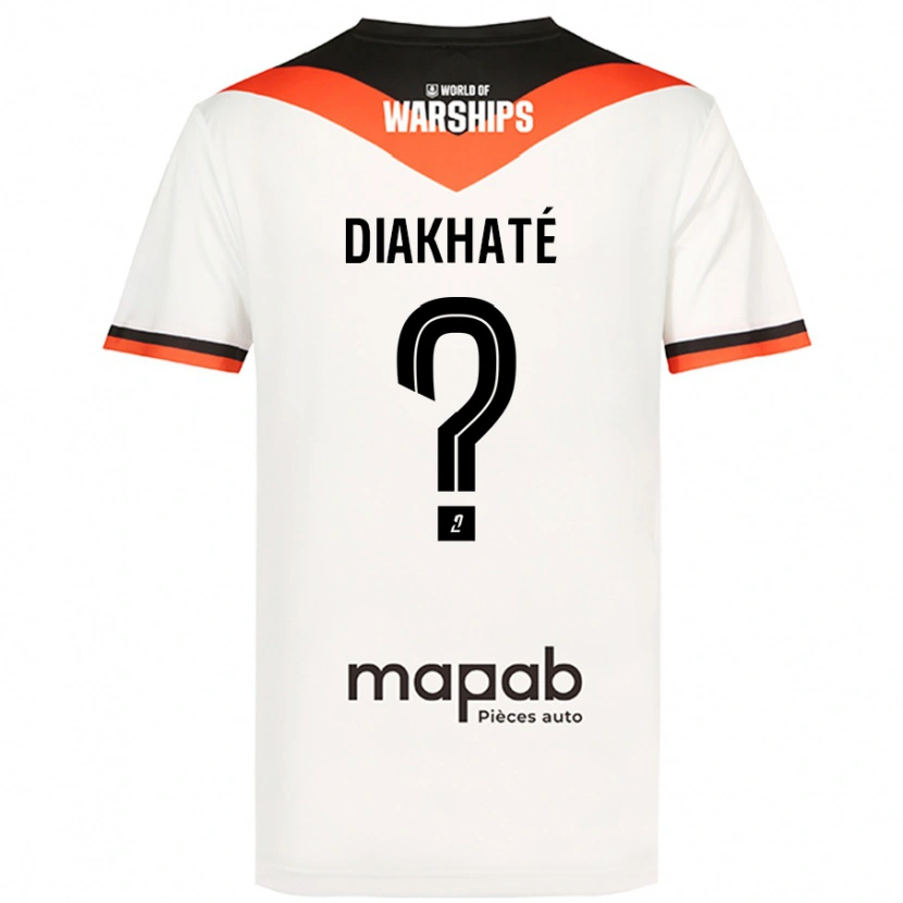 Danxen Hombre Camiseta Yanis Diakhaté #0 Blanco 2ª Equipación 2024/25 La Camisa