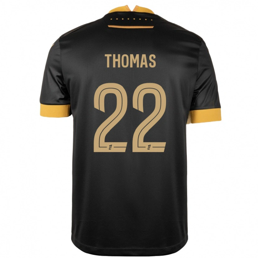 Danxen Hombre Camiseta Sorba Thomas #22 Negro Marrón 2ª Equipación 2024/25 La Camisa