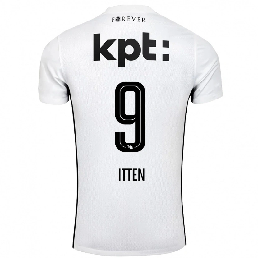 Danxen Hombre Camiseta Cedric Itten #9 Blanco Negro 2ª Equipación 2024/25 La Camisa