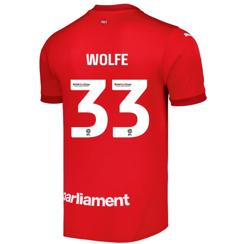 Danxen Mujer Camiseta Matty Wolfe #33 Rojo 1ª Equipación 2024/25 La Camisa