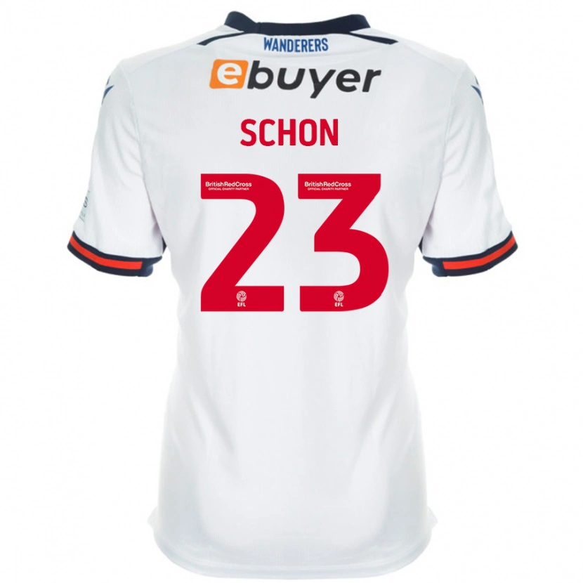 Danxen Mujer Camiseta Szabolcs Schön #23 Blanco 1ª Equipación 2024/25 La Camisa