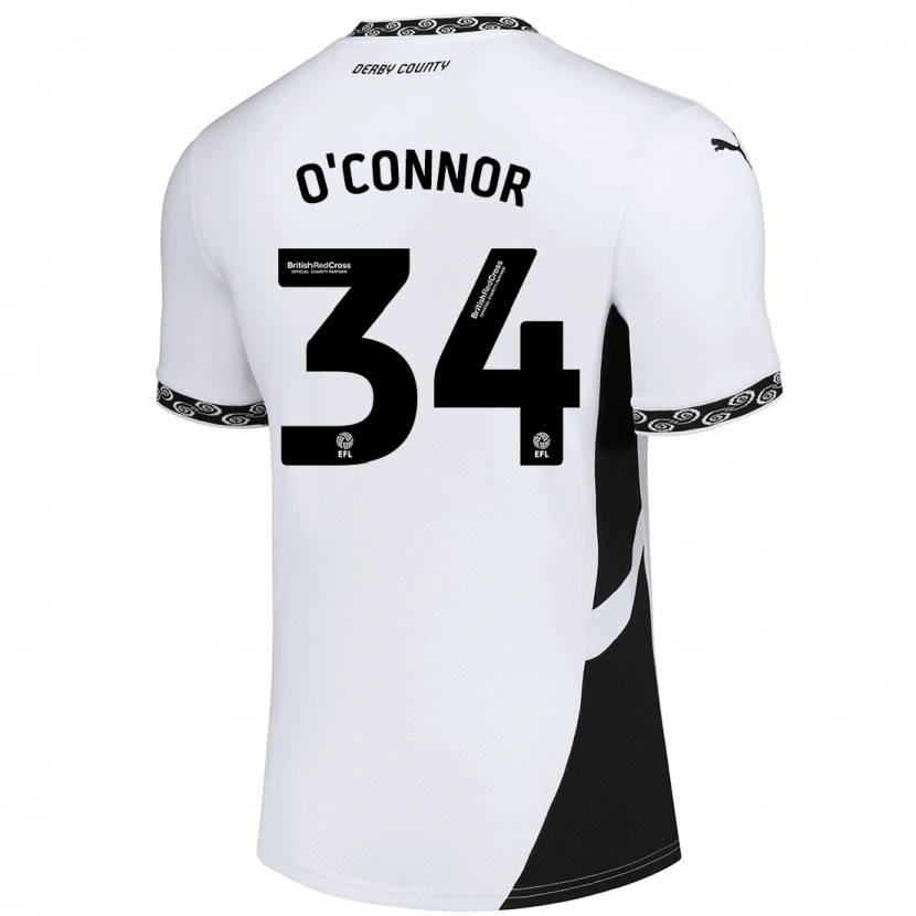 Danxen Mujer Camiseta Dolcie O'connor #34 Blanco Negro 1ª Equipación 2024/25 La Camisa