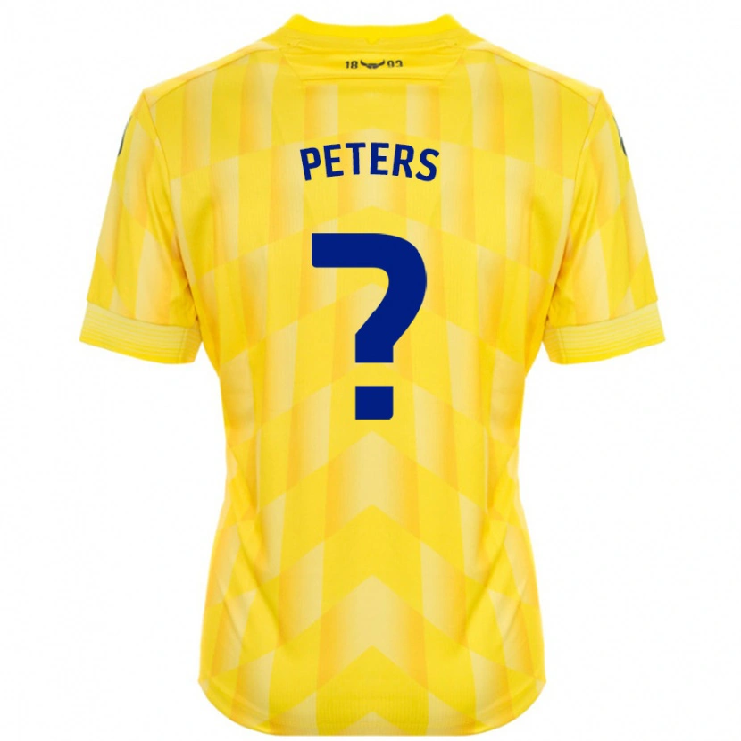 Danxen Mujer Camiseta Molly Peters #0 Amarillo 1ª Equipación 2024/25 La Camisa