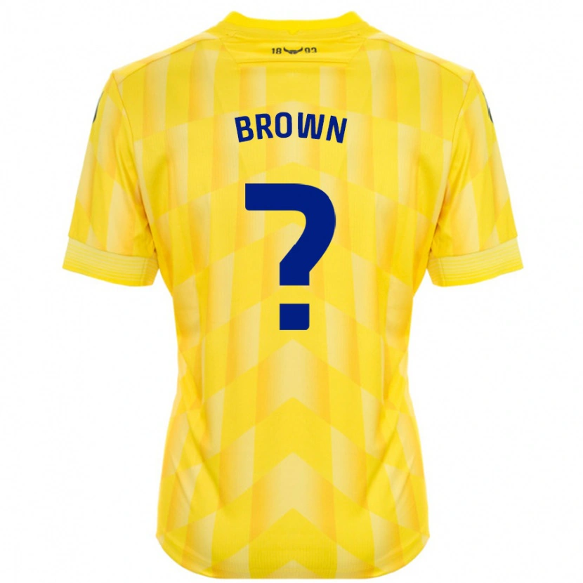 Danxen Mujer Camiseta Georgia Brown #0 Amarillo 1ª Equipación 2024/25 La Camisa