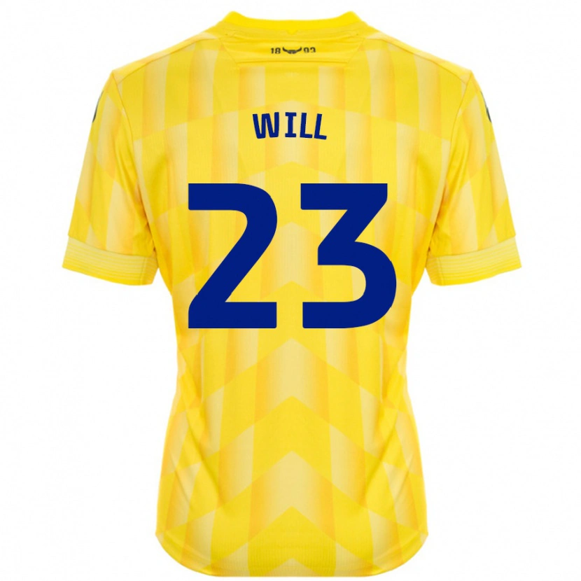 Danxen Mujer Camiseta Merrick Will #23 Amarillo 1ª Equipación 2024/25 La Camisa