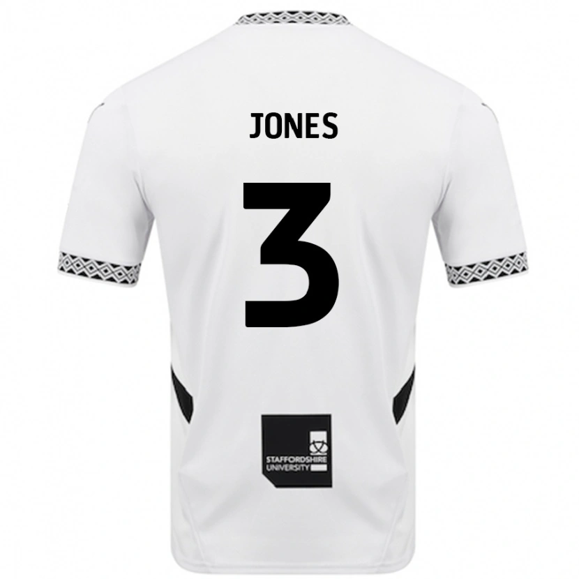 Danxen Mujer Camiseta Dan Jones #3 Blanco 1ª Equipación 2024/25 La Camisa