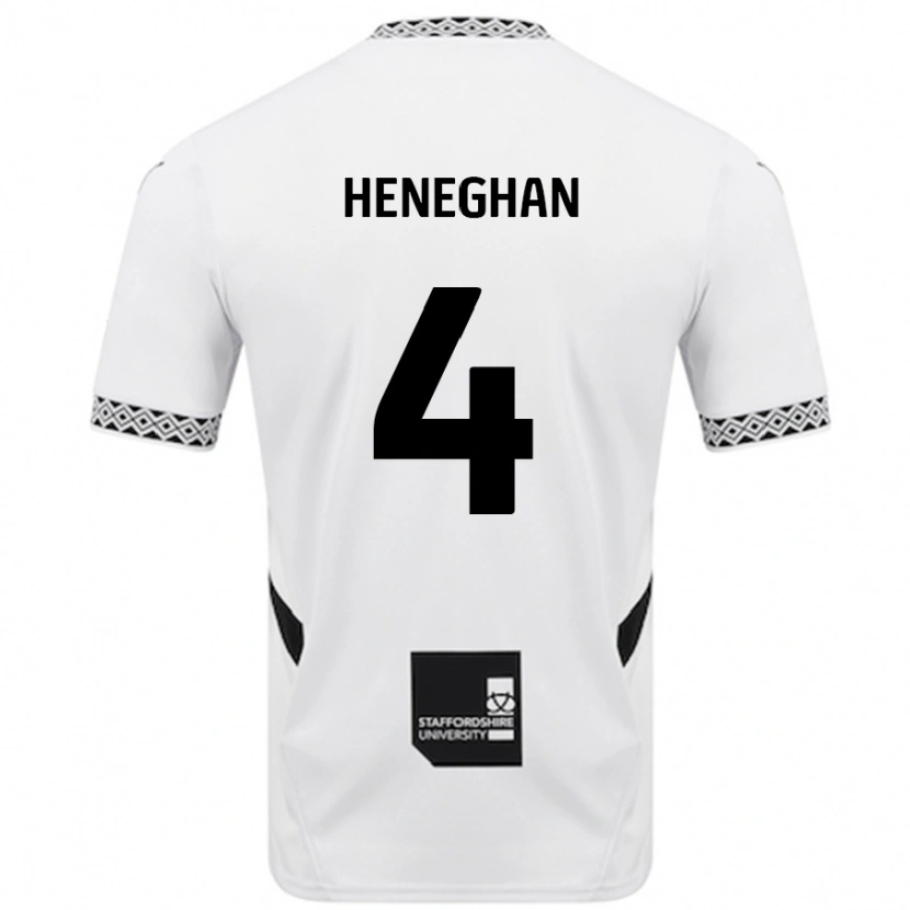 Danxen Mujer Camiseta Ben Heneghan #4 Blanco 1ª Equipación 2024/25 La Camisa