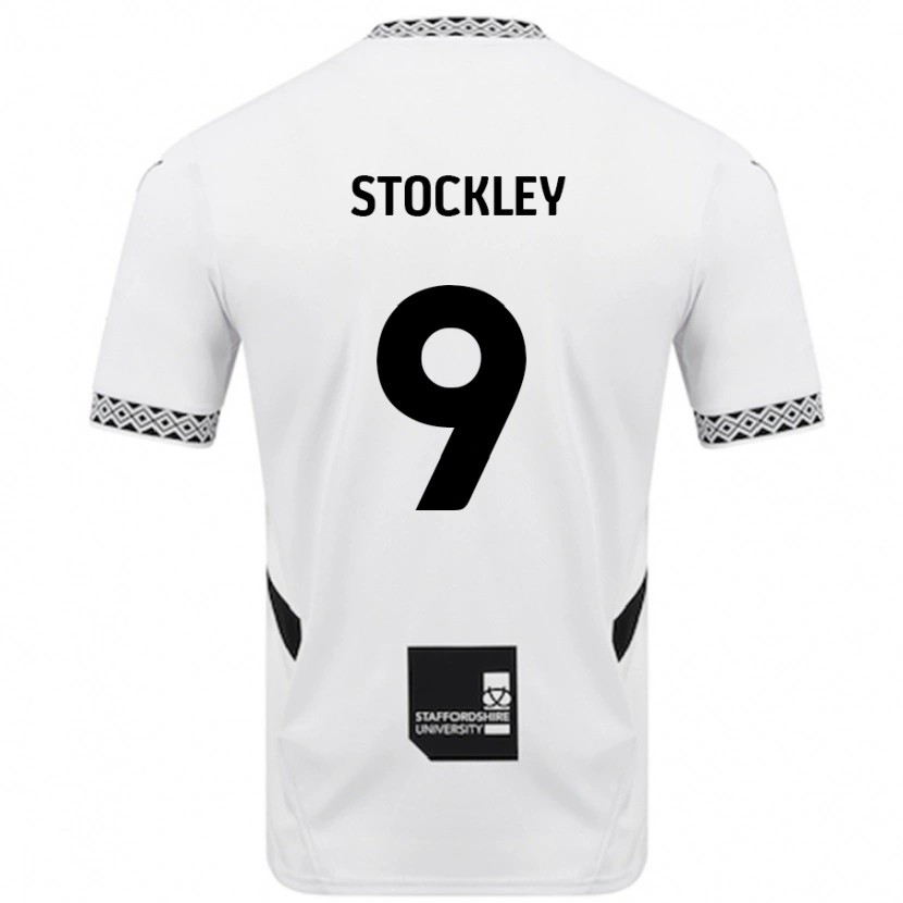 Danxen Mujer Camiseta Jayden Stockley #9 Blanco 1ª Equipación 2024/25 La Camisa