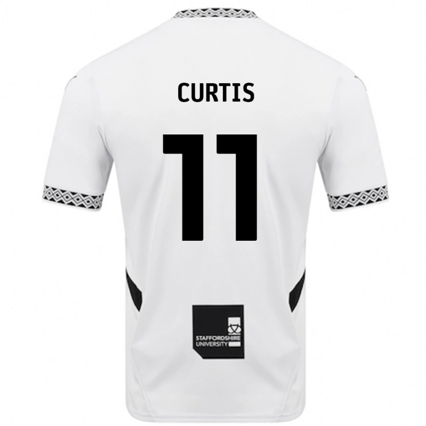 Danxen Mujer Camiseta Ronan Curtis #11 Blanco 1ª Equipación 2024/25 La Camisa