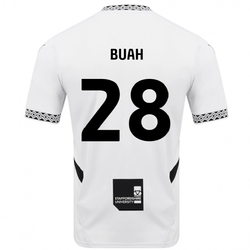 Danxen Mujer Camiseta Andrew Buah #28 Blanco 1ª Equipación 2024/25 La Camisa