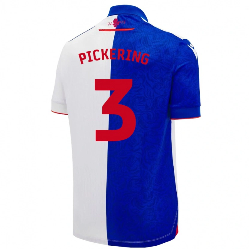 Danxen Mujer Camiseta Harry Pickering #3 Azul Cielo Blanco 1ª Equipación 2024/25 La Camisa