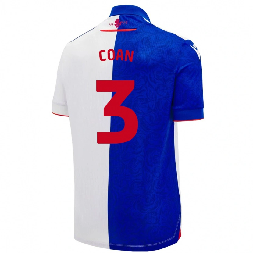 Danxen Mujer Camiseta Hannah Coan #3 Azul Cielo Blanco 1ª Equipación 2024/25 La Camisa