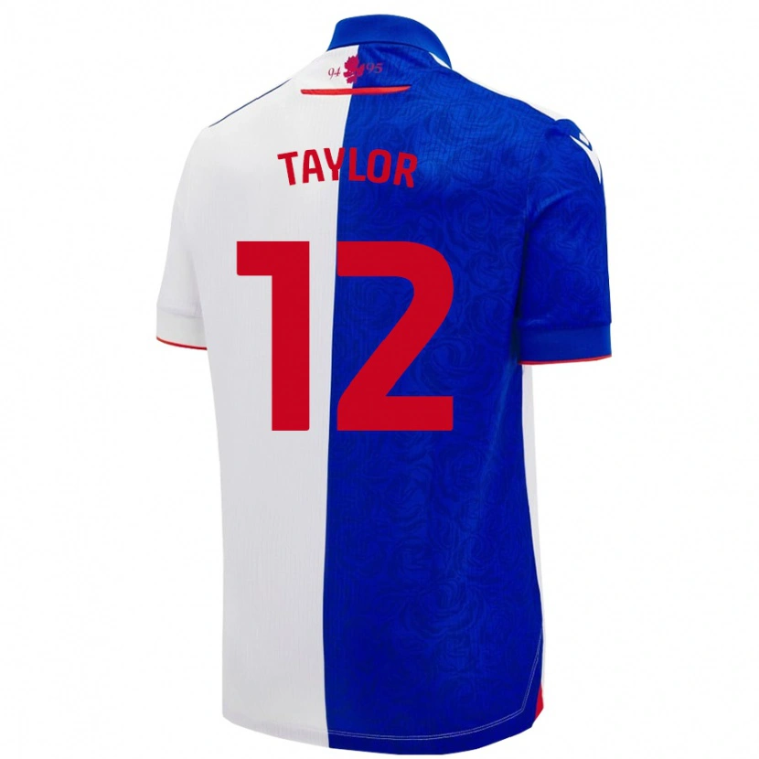 Danxen Mujer Camiseta Emma Taylor #12 Azul Cielo Blanco 1ª Equipación 2024/25 La Camisa