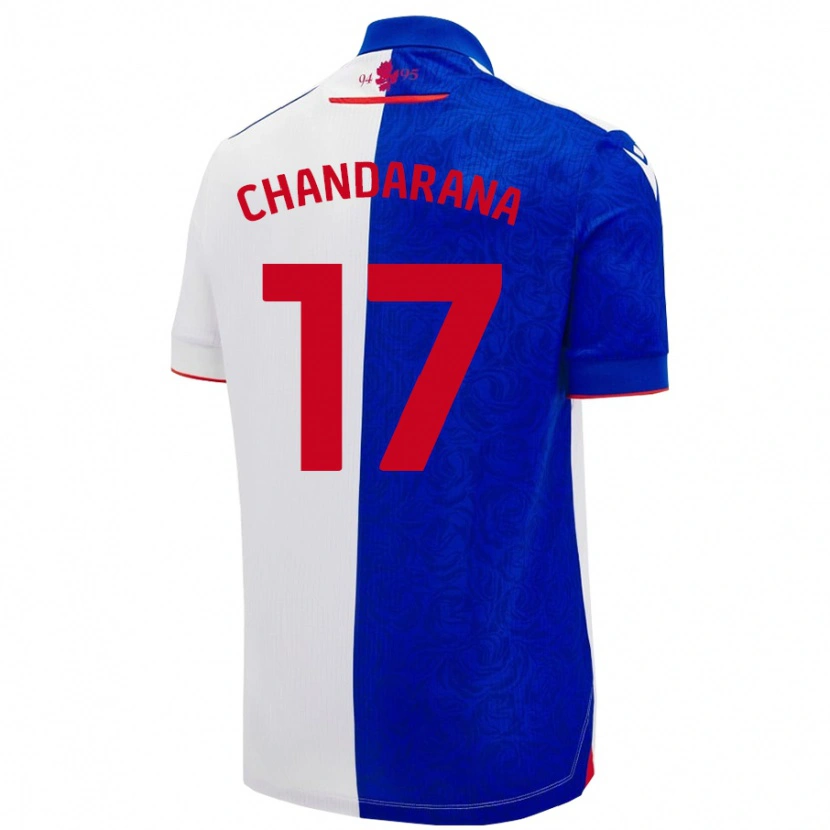 Danxen Mujer Camiseta Millie Chandarana #17 Azul Cielo Blanco 1ª Equipación 2024/25 La Camisa