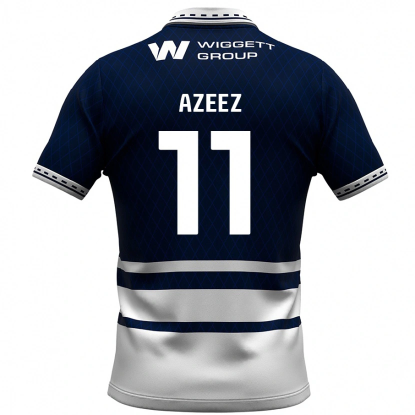 Danxen Mujer Camiseta Femi Azeez #11 Azul Marino Blanco 1ª Equipación 2024/25 La Camisa