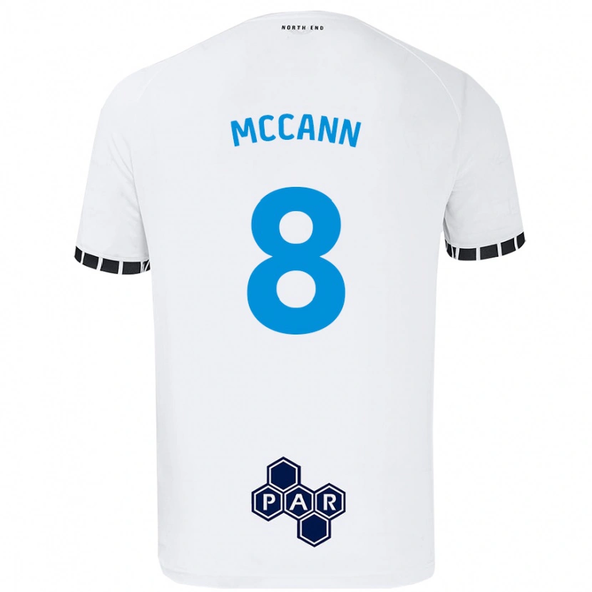 Danxen Mujer Camiseta Ali Mccann #8 Blanco 1ª Equipación 2024/25 La Camisa