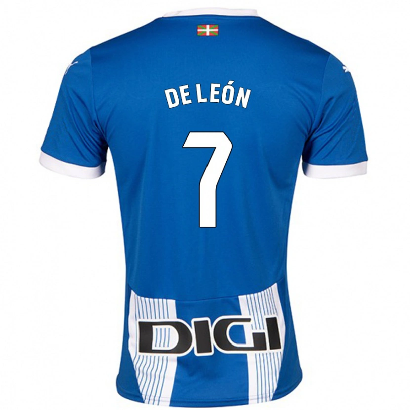 Danxen Mujer Camiseta José De León #7 Azul 1ª Equipación 2024/25 La Camisa