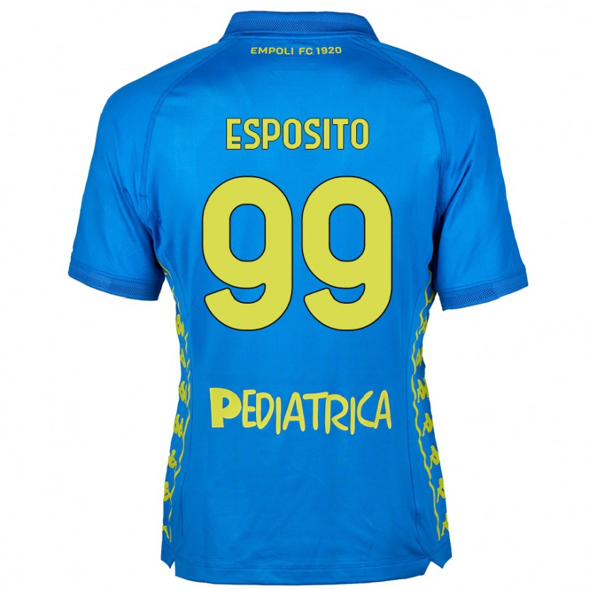 Danxen Mujer Camiseta Sebastiano Esposito #99 Azul 1ª Equipación 2024/25 La Camisa