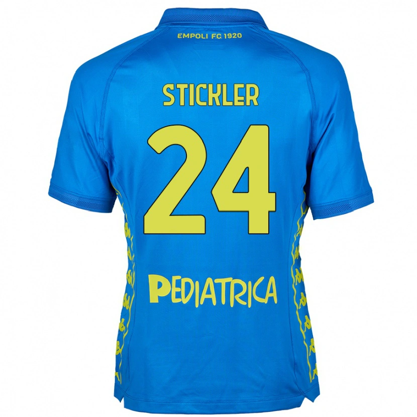 Danxen Mujer Camiseta Mateo Stickler #24 Azul 1ª Equipación 2024/25 La Camisa