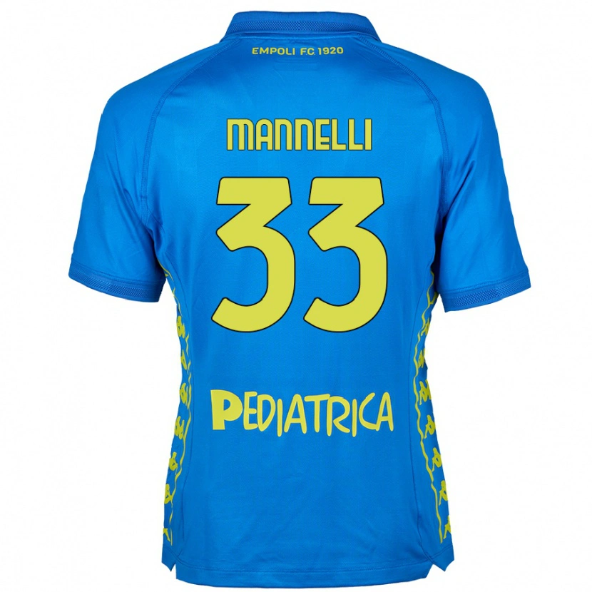 Danxen Mujer Camiseta Matteo Mannelli #33 Azul 1ª Equipación 2024/25 La Camisa