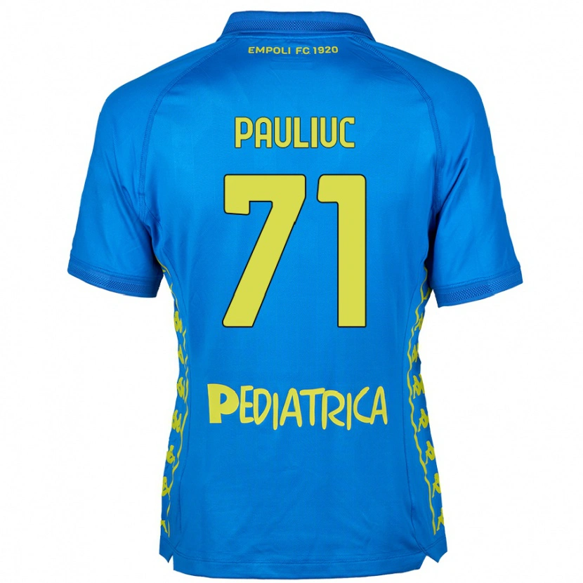 Danxen Mujer Camiseta Nicolò Pauliuc #71 Azul 1ª Equipación 2024/25 La Camisa