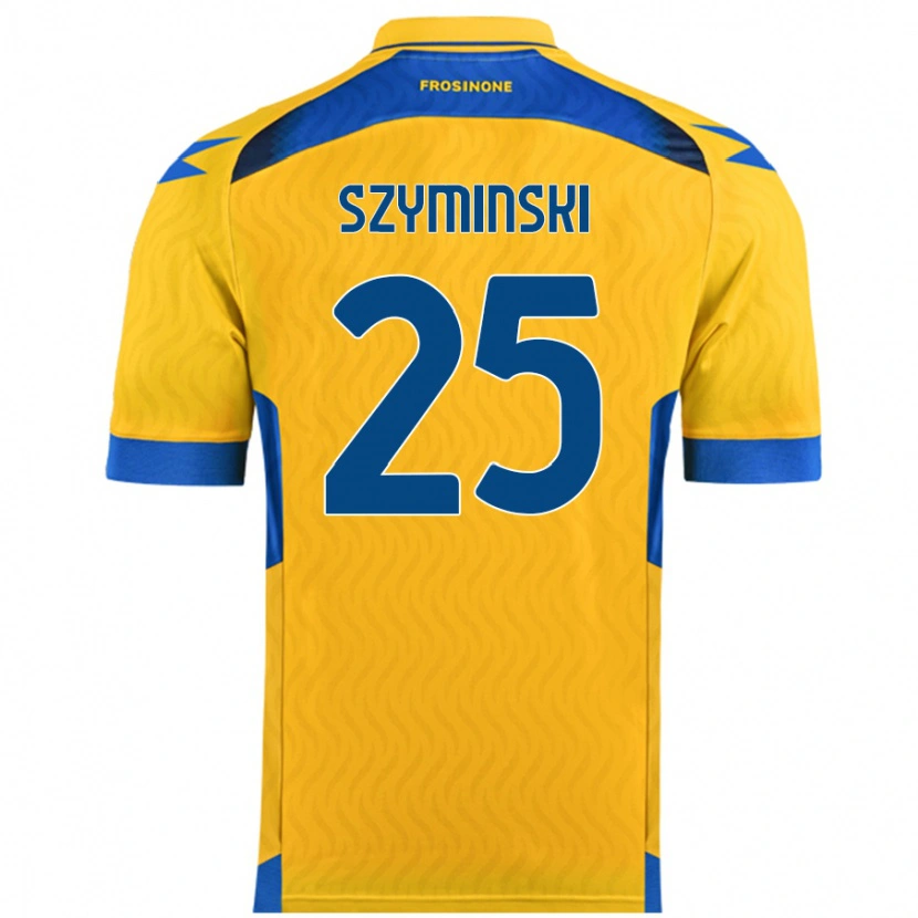 Danxen Mujer Camiseta Przemyslaw Szyminski #25 Amarillo 1ª Equipación 2024/25 La Camisa