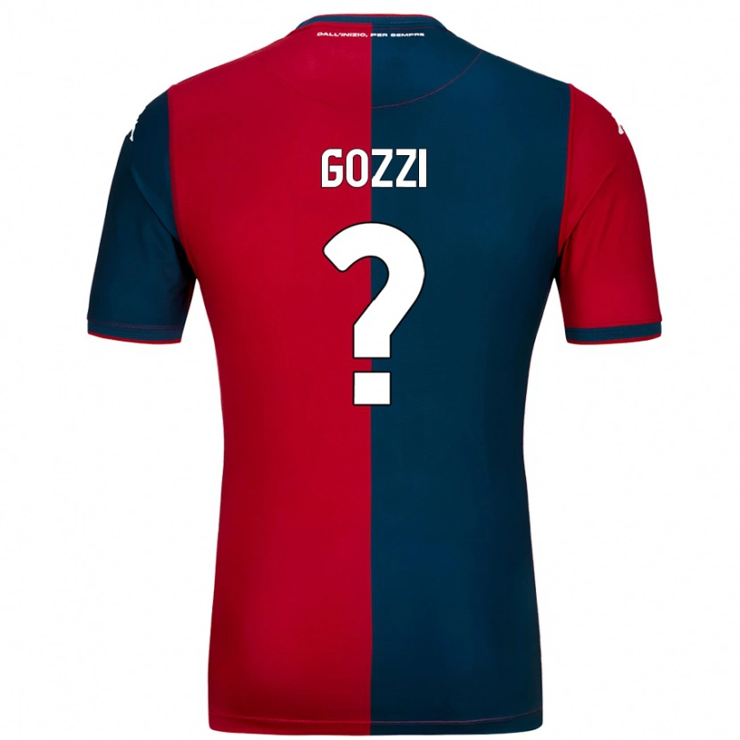 Danxen Mujer Camiseta Paolo Gozzi #0 Rojo Azul Oscuro 1ª Equipación 2024/25 La Camisa