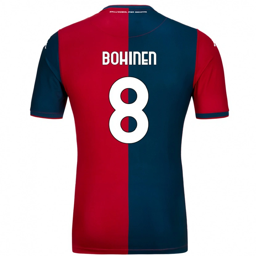 Danxen Mujer Camiseta Emil Bohinen #8 Rojo Azul Oscuro 1ª Equipación 2024/25 La Camisa