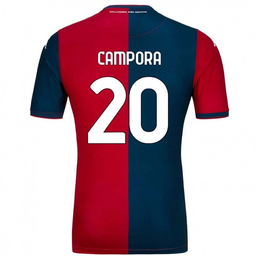 Danxen Mujer Camiseta Alice Campora #20 Rojo Azul Oscuro 1ª Equipación 2024/25 La Camisa