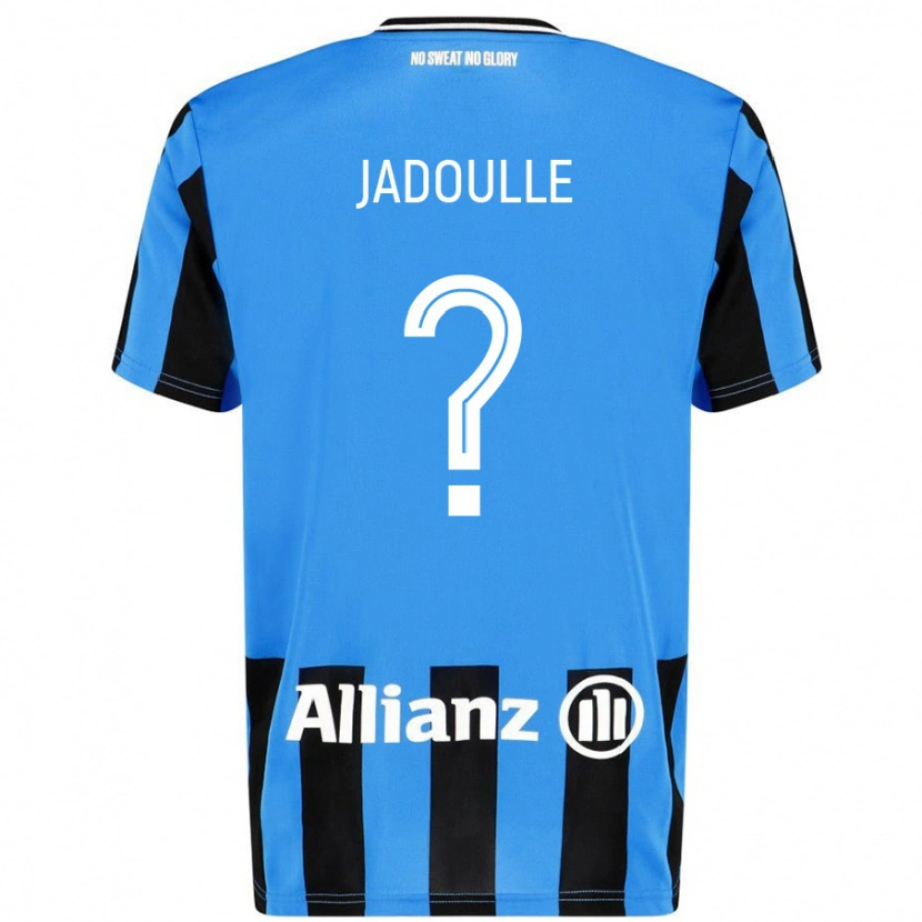 Danxen Mujer Camiseta Romane Jadoulle #0 Azul Cielo Negro 1ª Equipación 2024/25 La Camisa