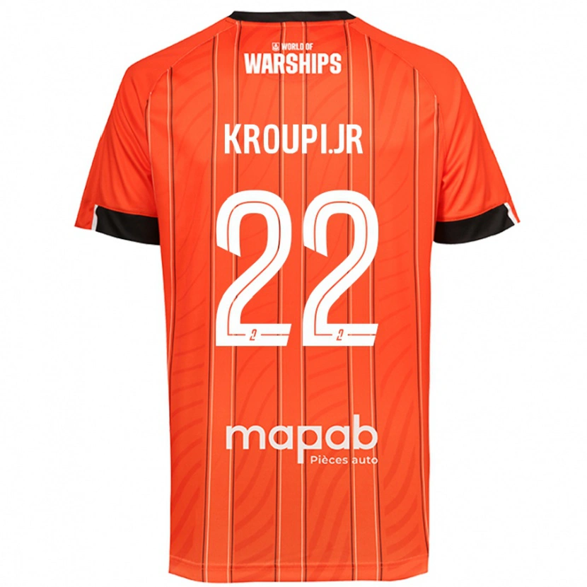 Danxen Mujer Camiseta Eli Junior Kroupi #22 Naranja 1ª Equipación 2024/25 La Camisa