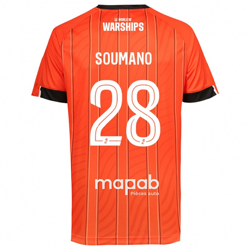 Danxen Mujer Camiseta Sambou Soumano #28 Naranja 1ª Equipación 2024/25 La Camisa