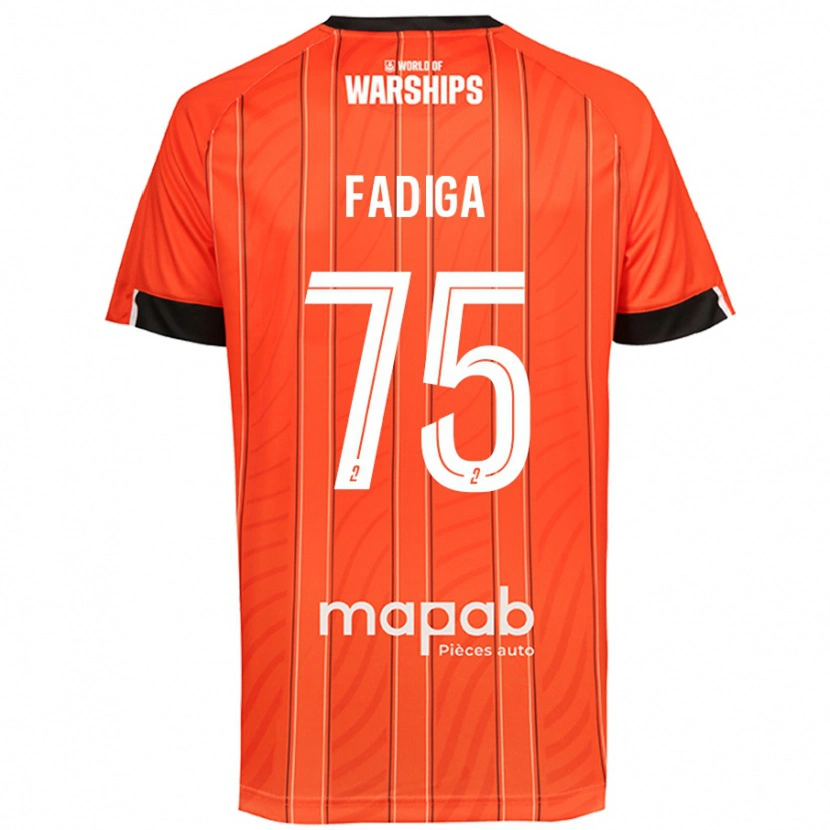 Danxen Mujer Camiseta Bandiougou Fadiga #75 Naranja 1ª Equipación 2024/25 La Camisa