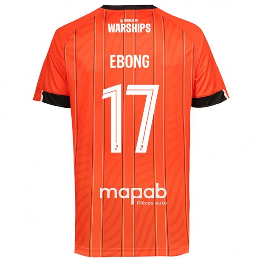 Danxen Mujer Camiseta Arthur Ebong #17 Naranja 1ª Equipación 2024/25 La Camisa