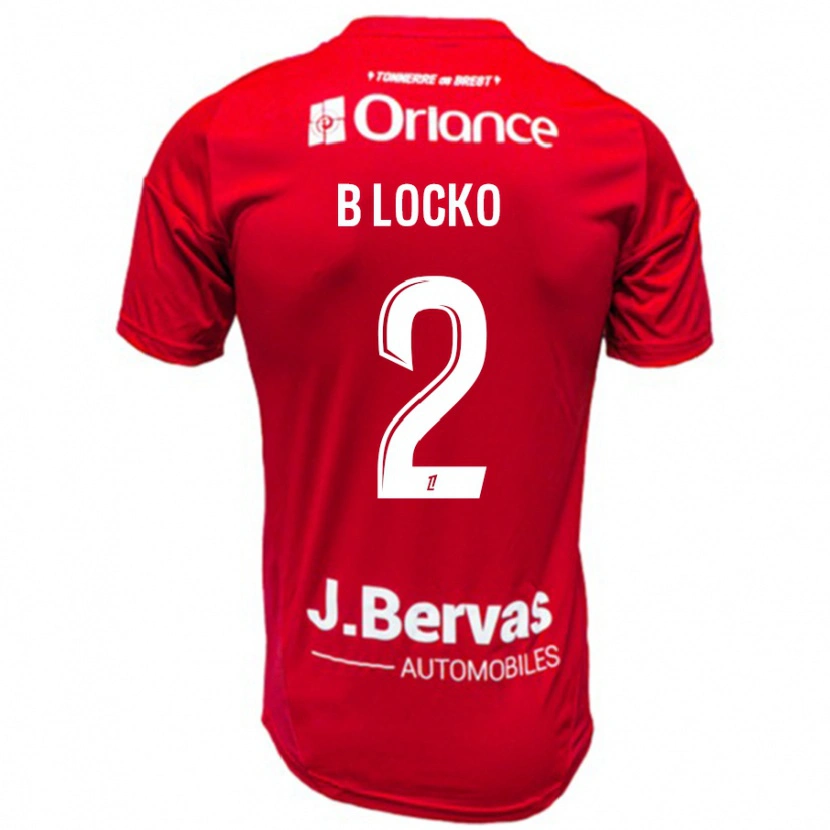 Danxen Mujer Camiseta Bradley Locko #2 Rojo Blanco 1ª Equipación 2024/25 La Camisa