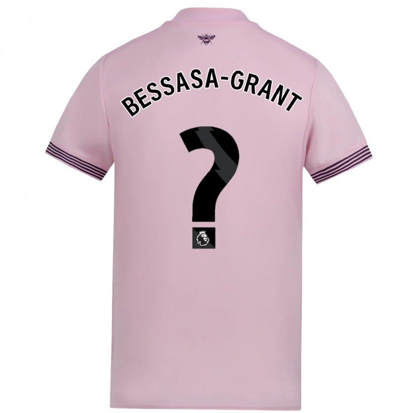 Danxen Mujer Camiseta Mekhai Bessasa-Grant #0 Rosa 2ª Equipación 2024/25 La Camisa