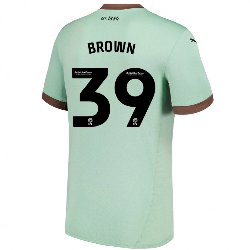 Danxen Mujer Camiseta Dajaune Brown #39 Verde Pálido 2ª Equipación 2024/25 La Camisa