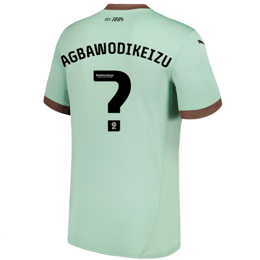 Danxen Mujer Camiseta Charles Ebuka Agbawodikeizu #0 Verde Pálido 2ª Equipación 2024/25 La Camisa