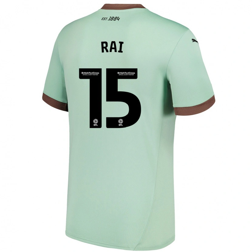 Danxen Mujer Camiseta Kira Rai #15 Verde Pálido 2ª Equipación 2024/25 La Camisa