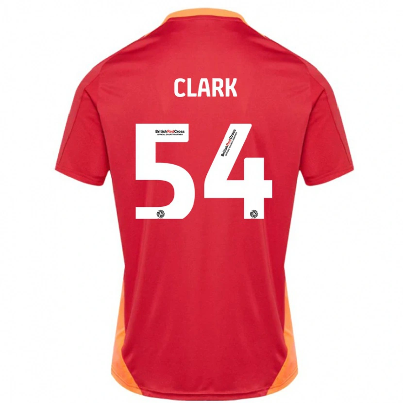 Danxen Mujer Camiseta Max Clark #54 Azul Blanquecino 2ª Equipación 2024/25 La Camisa