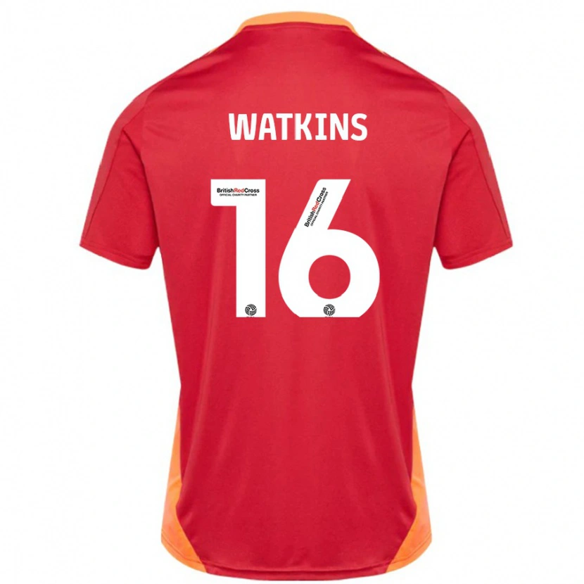 Danxen Mujer Camiseta Zoe Watkins #16 Azul Blanquecino 2ª Equipación 2024/25 La Camisa