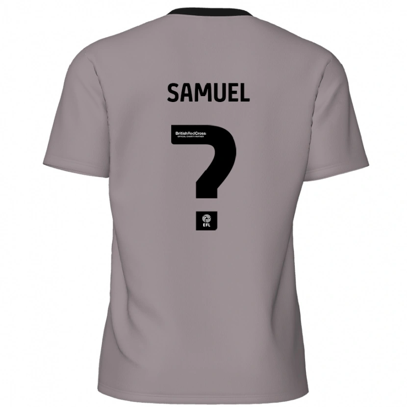 Danxen Mujer Camiseta Devine Samuel #0 Gris 2ª Equipación 2024/25 La Camisa