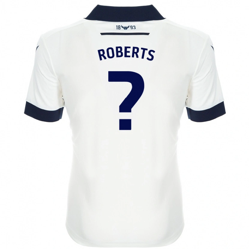 Danxen Mujer Camiseta Amber Roberts #0 Blanco Azul Marino 2ª Equipación 2024/25 La Camisa