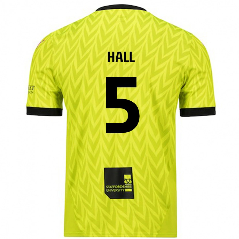 Danxen Mujer Camiseta Connor Hall #5 Verde Fluorescente 2ª Equipación 2024/25 La Camisa