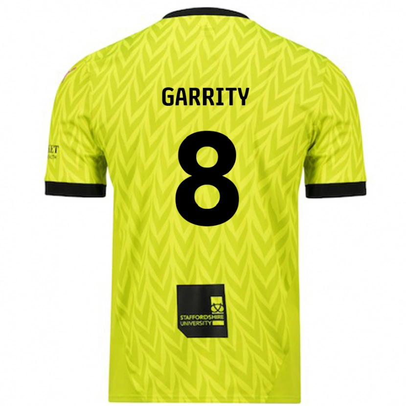 Danxen Mujer Camiseta Ben Garrity #8 Verde Fluorescente 2ª Equipación 2024/25 La Camisa