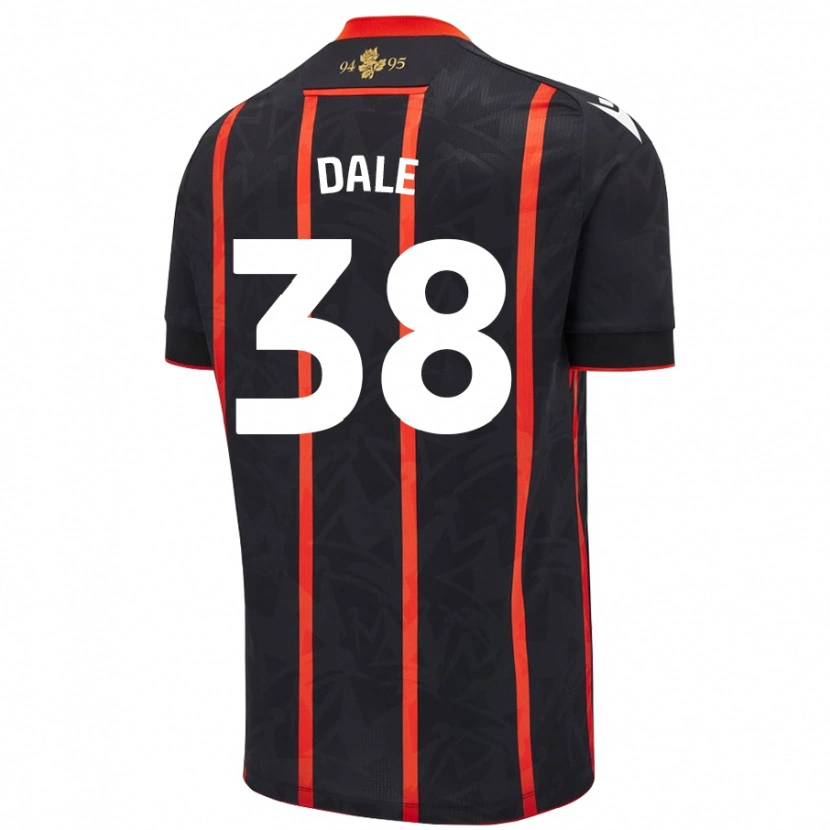 Danxen Mujer Camiseta Natasha Dale #38 Negro Rojo 2ª Equipación 2024/25 La Camisa