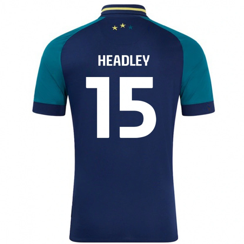 Danxen Mujer Camiseta Jaheim Headley #15 Azul Marino Verde Oscuro 2ª Equipación 2024/25 La Camisa