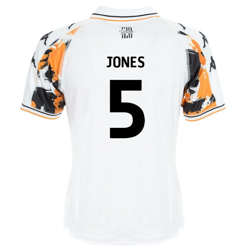 Danxen Mujer Camiseta Alfie Jones #5 Blanco 2ª Equipación 2024/25 La Camisa