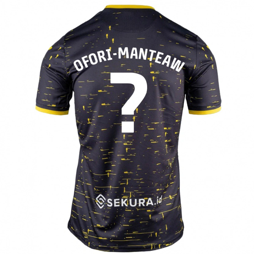 Danxen Mujer Camiseta Lloyd Ofori-Manteaw #0 Negro Amarillo 2ª Equipación 2024/25 La Camisa