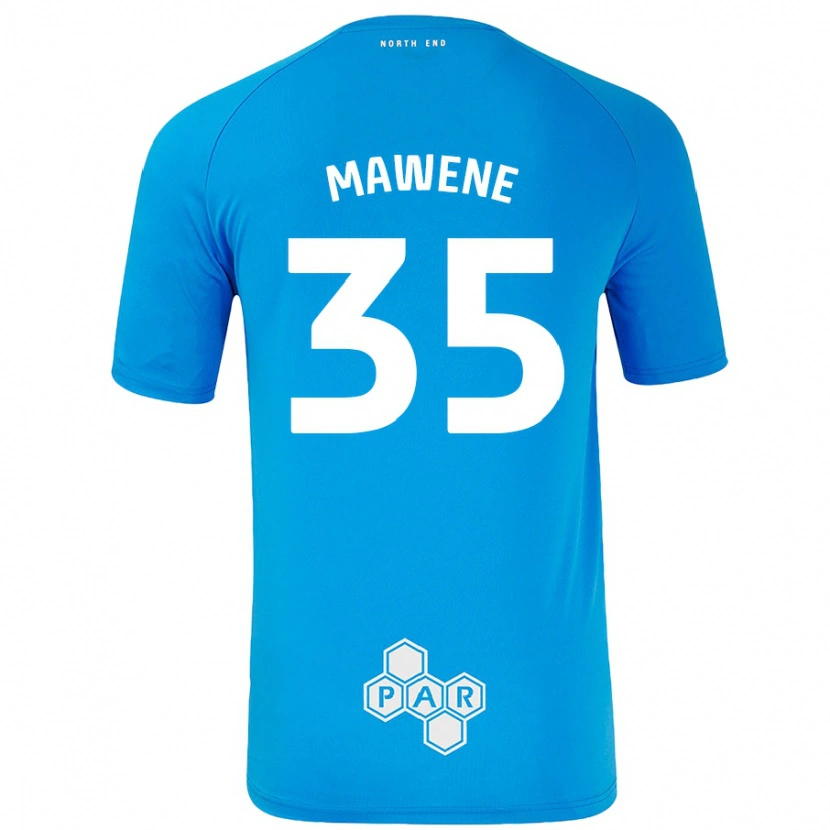 Danxen Mujer Camiseta Noah Mawene #35 Azul Cielo 2ª Equipación 2024/25 La Camisa